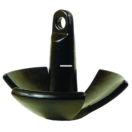 Light House Beauty 512EUPC 12 lbs River Anchor, Black LI3023393